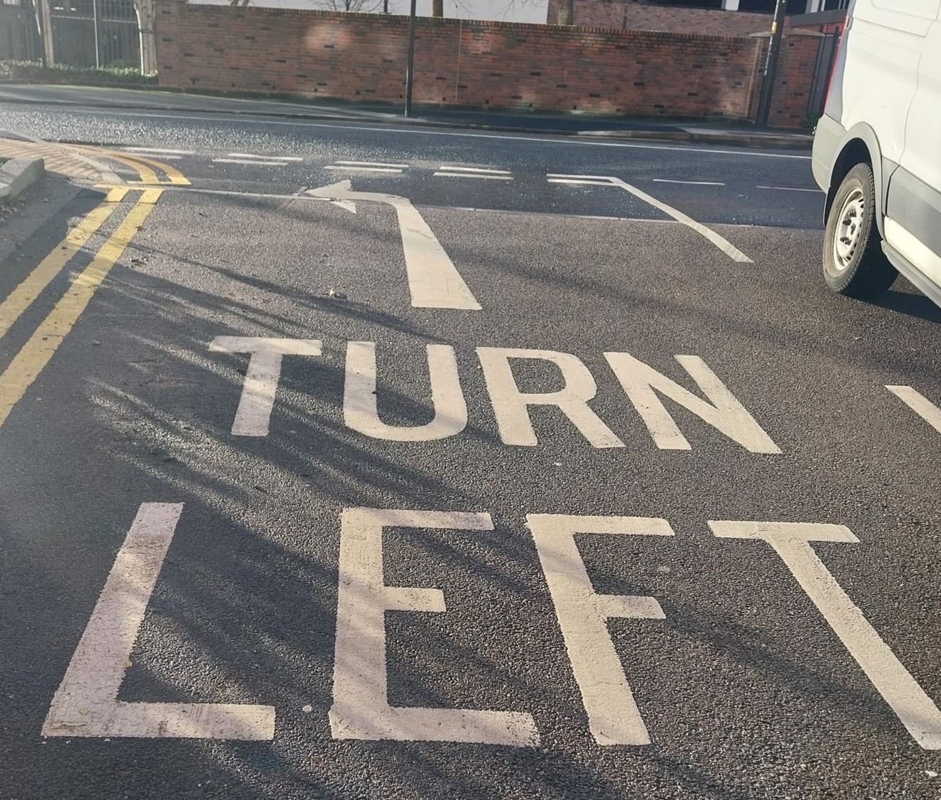 Bus lane for roebuck plaza